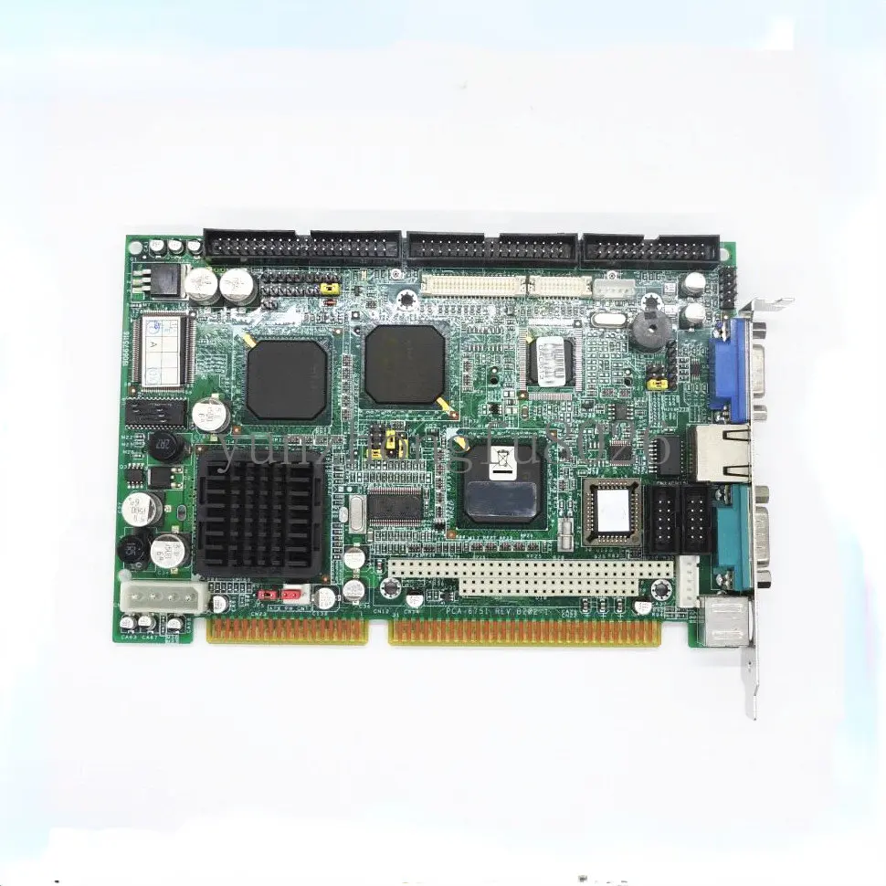 

pci-6751 B202-1 ISA Industrial Takedown PC Motherboard half-size CPU card PICMG1.0 with CPU RAM Lan PC104