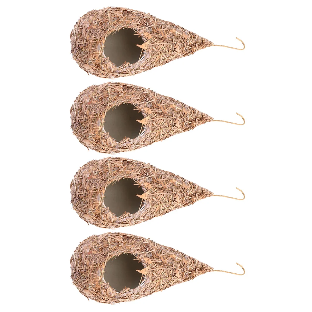 

Bird Birds Hanging Straw Breeding House Hummingbird Resting Place Woven Friendly Cages Birdhouse Natural Fiberhandwoven