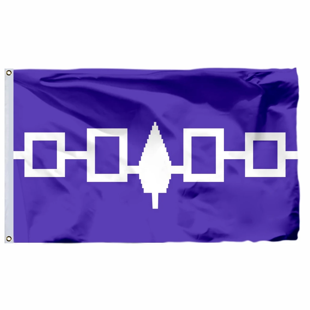 

USA Native Iroquois Confede Flag 60x90cm 3x5ft 21x14cm Banner 90x150cm 100D Polyester Double Stitched High Quality Free Shipping