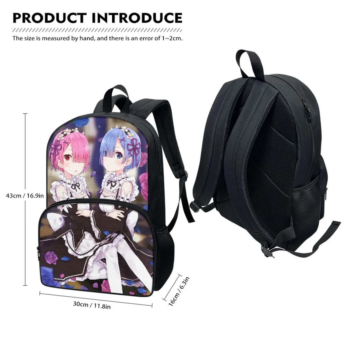 FORUDESIGNS Re Zero - Starting Life in Another World College Students Back to School Bags Boy Girl Fashion Teens Books Backpacks