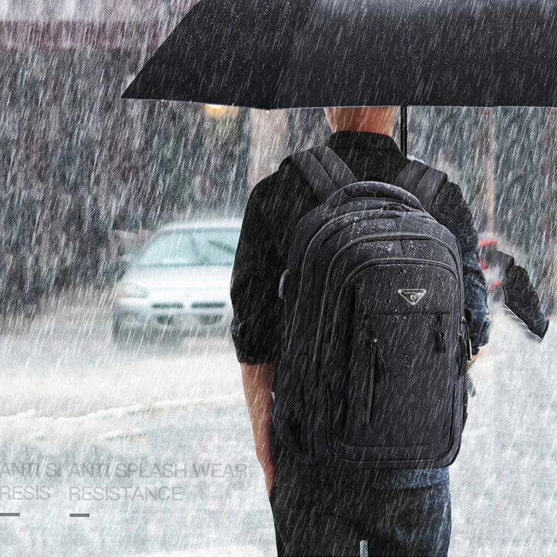 Вместительный мужской рюкзак для ноутбука 15 6 дюйма Оксфордский