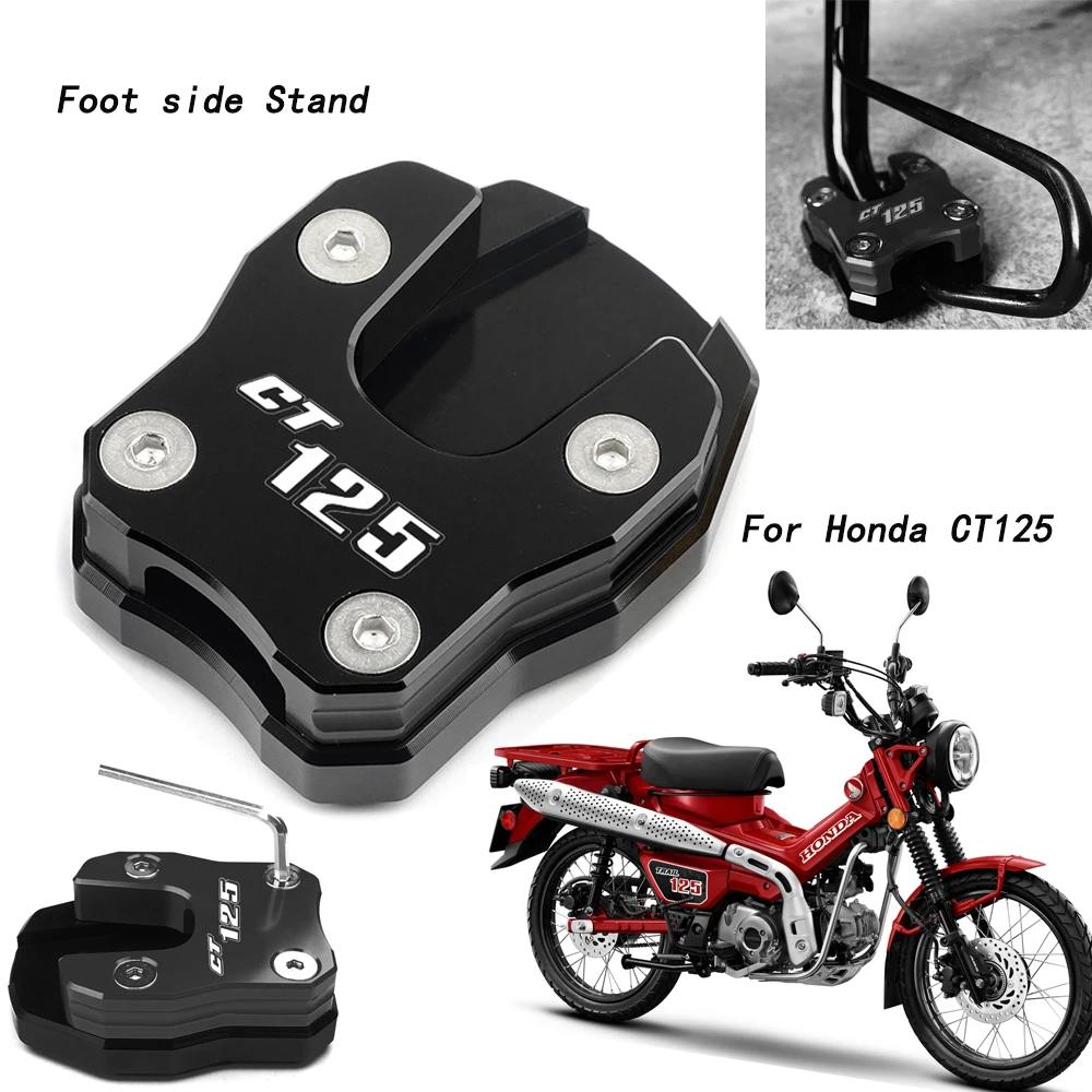 

For Honda CT125 Hunter Cub CT 125 2020 Motorcycle Kickstand Extension Plate Foot Side Stand Enlarge Pad