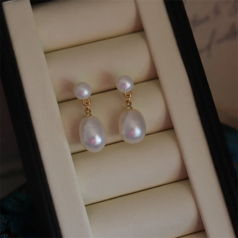 7-8 мм стад 10-11 свисающий жемчуг южное море реальные серьги ювелирные изделия для