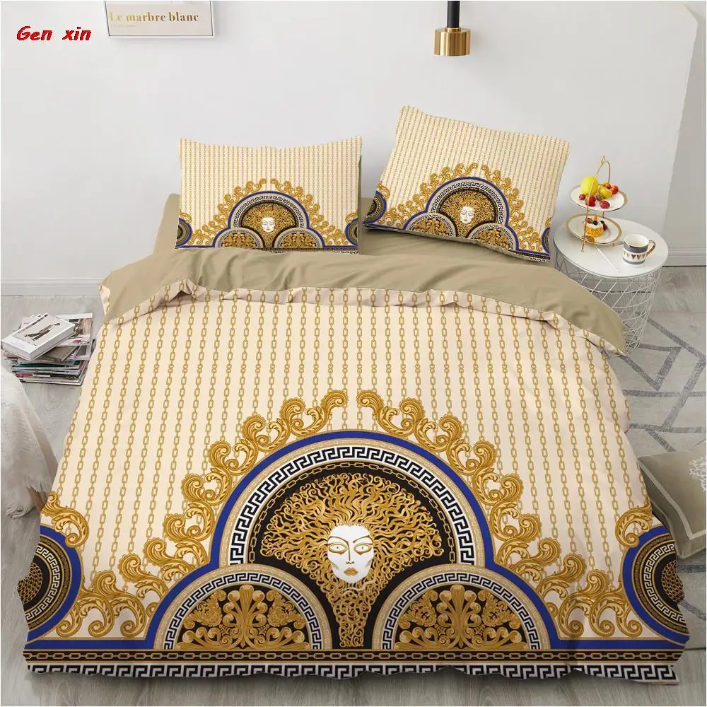 

Luxury 3D Bedding Set Europe Queen King Double Duvet Bed Linen Comfortable Blanket/cover Bed Palace Black Queen Size Bed Sheets