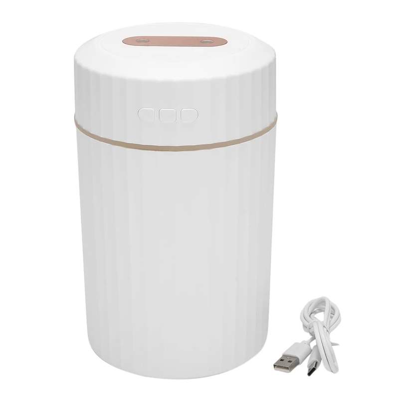 

SANQ 2L USB Large Capacity Humidifier Double Spray Household Mute Aromatherapy Bedroom Desktop Gift