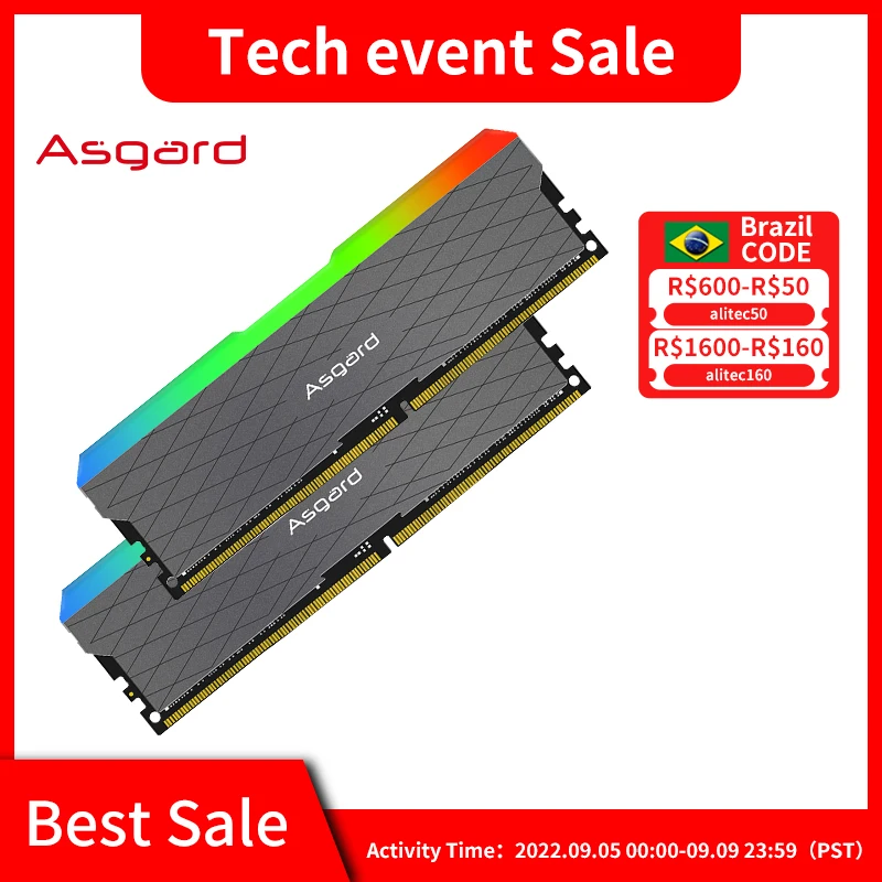 Asgard Loki w2 RGB RAM 8GBx2 16gb 32gb 3200MHz  PC4-25600 DDR4 DIMM Memoria Ram ddr4  Desktop  Rams 1.35V