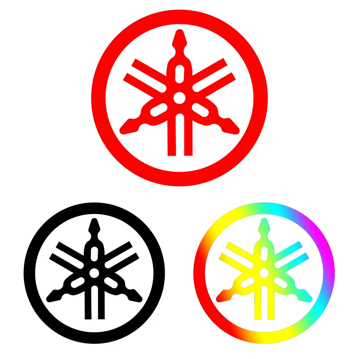 Виниловый отражающий стикер Yamaha для мотоциклов с эмблемой Mt 07 125 Yzf R1 Nmax Tracer Fz6 Raptor R15 Wr450f Logo on баке.