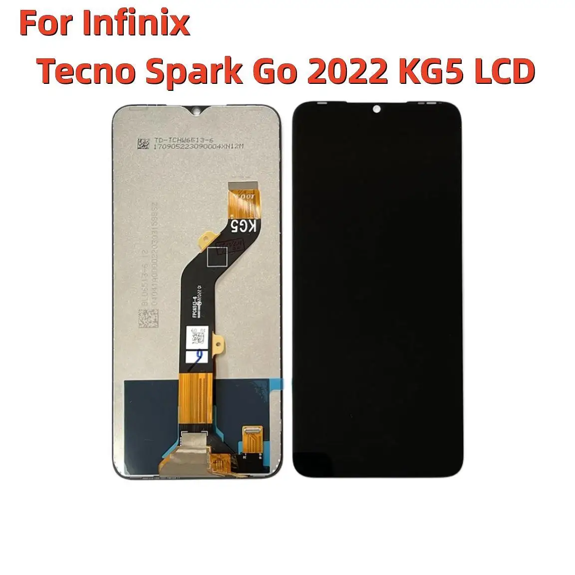 

Original 6.52"For Infinix Tecno Spark Go 2022 KG5 LCD Display Screen Touch Panel Digitizer For Tecno Spark Go 2022 KG5M KG5H