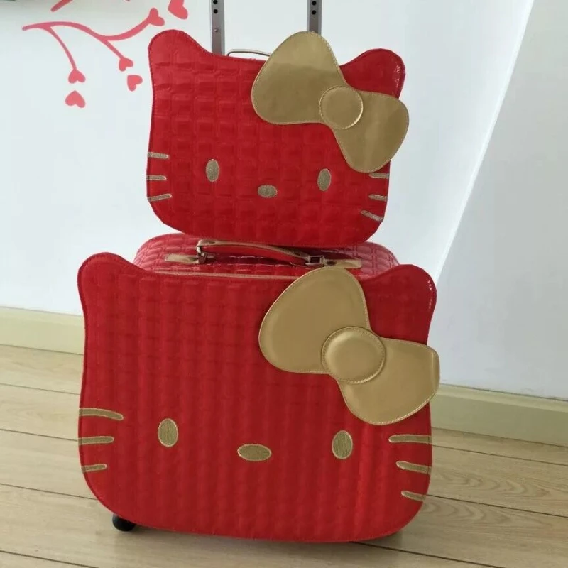 Children's Trolley Case Small Cartoon Travel Student Cute Girl Password Boarding Suitcase Hellokitty Sanrio Lightweight