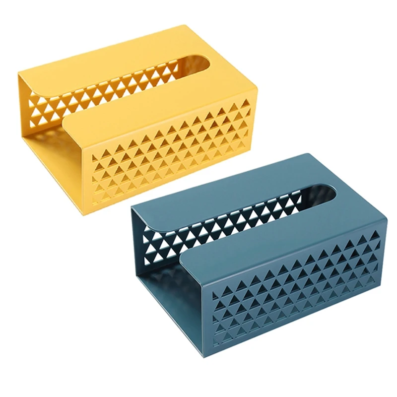 

Household Paper Box, Wall-Mounted Paper Box, Punch-Free Plastic European-Style Multi-Function Tissue Box