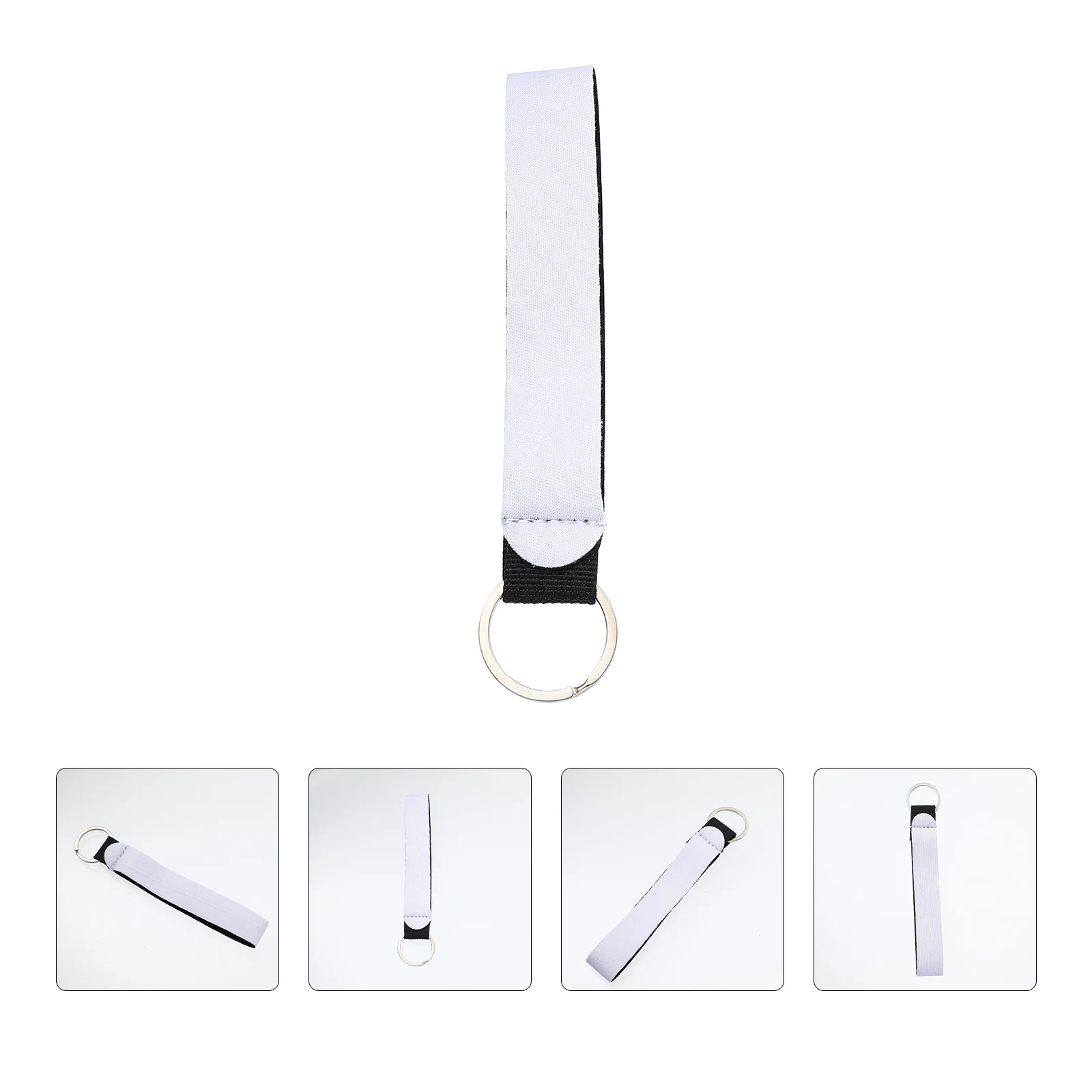 

10 Pcs Keychain Wristband Sublimation Blank Strap Heat Transfer Keys Wristlet Neoprene Miss Lanyard