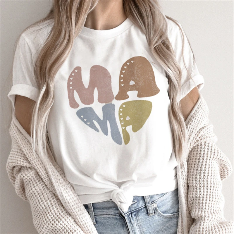 

Short Sleeve Letter Flower Lovely Trend Fashion Tee Clothing Print Clothes Women Tshirt Female Top Casual Summer Graphic T-shirt