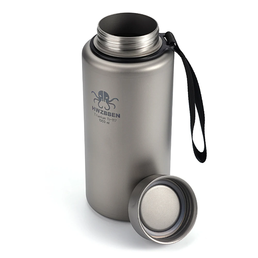 

Титановая Спортивная бутылка для воды, сверхлегкая Герметичная Бутылка Для Воды для отдыха на открытом воздухе, кемпинга, пешего туризма, 1000 мл