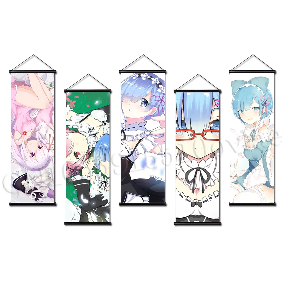 

Картина на холсте с надписью «Re:Zero Hanging LS Kara Hajimeru»