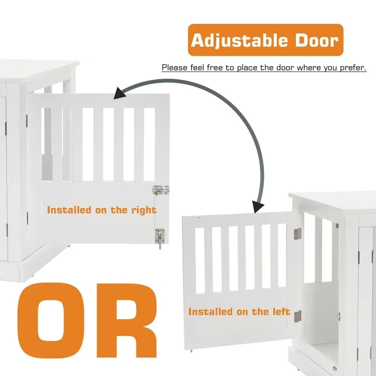 Мебель стильный ящик для собак настольная лампа с двумя дверями домик