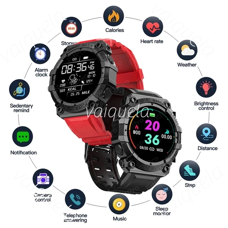 

FD68S Smart Watches Men Women Heart Rate Health Monitoring Clock Waterproof Sports Multifunctional Smart Watch Male 1.44 Inch