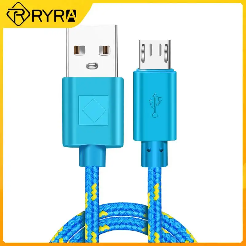 

RYRA 2M Micro USB Cable Fast Charge USB Data Cable Cord For Samsung S6 Xiaomi Redmi Note 4 Android Microusb Cable Mobile Phone