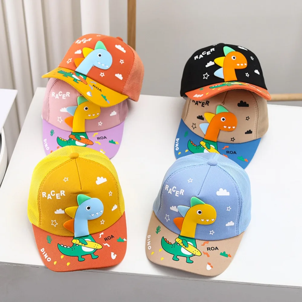 

Детская Вельветовая бейсбольная кепка с трехмерным динозавром для мальчиков и девочек, Регулируемая Кепка для весны и лета