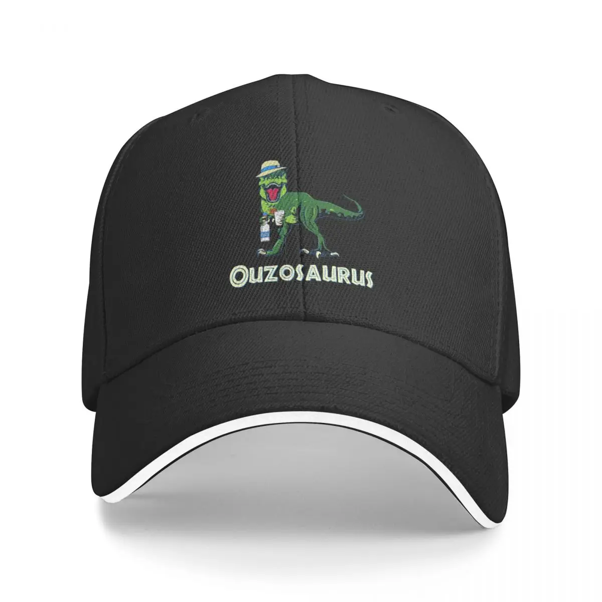 Ouzosaurus Rex Ouzo Dinosaur Drinker Бейсбольная кепка с графическим дизайном летняя шляпа