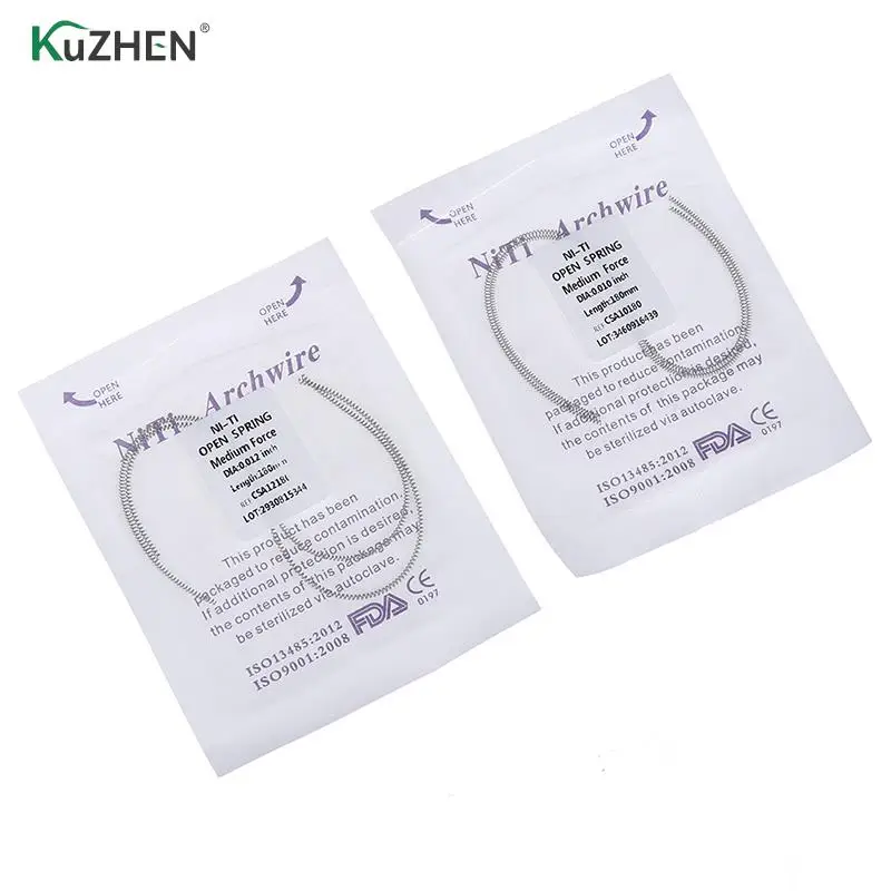 2 шт./упак. Dental Orthodntics Niti Open Coil Spring провода |