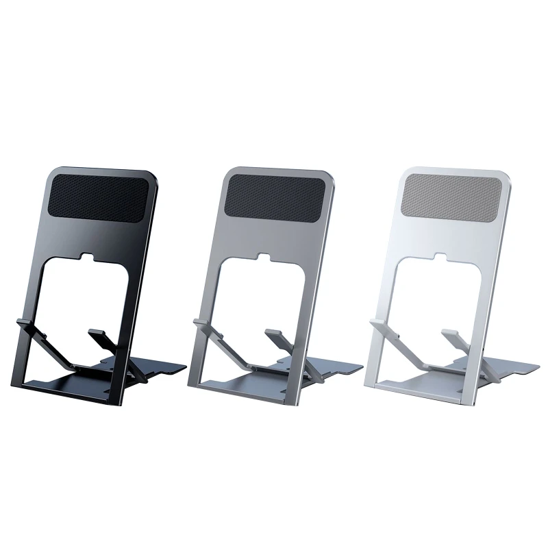 

Foldable Phone Stand 4-Angle Height Adjustable Desktop Holder for 4.5-15" Phone/Tablets