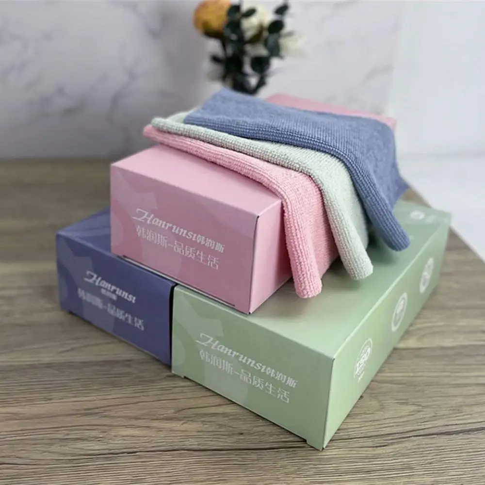 20pcs Soft Cloth Microfiber Household Gadgets Rags Disposable Towel Hand Towel Reusable Wipes Durable Napkin For Kitchen