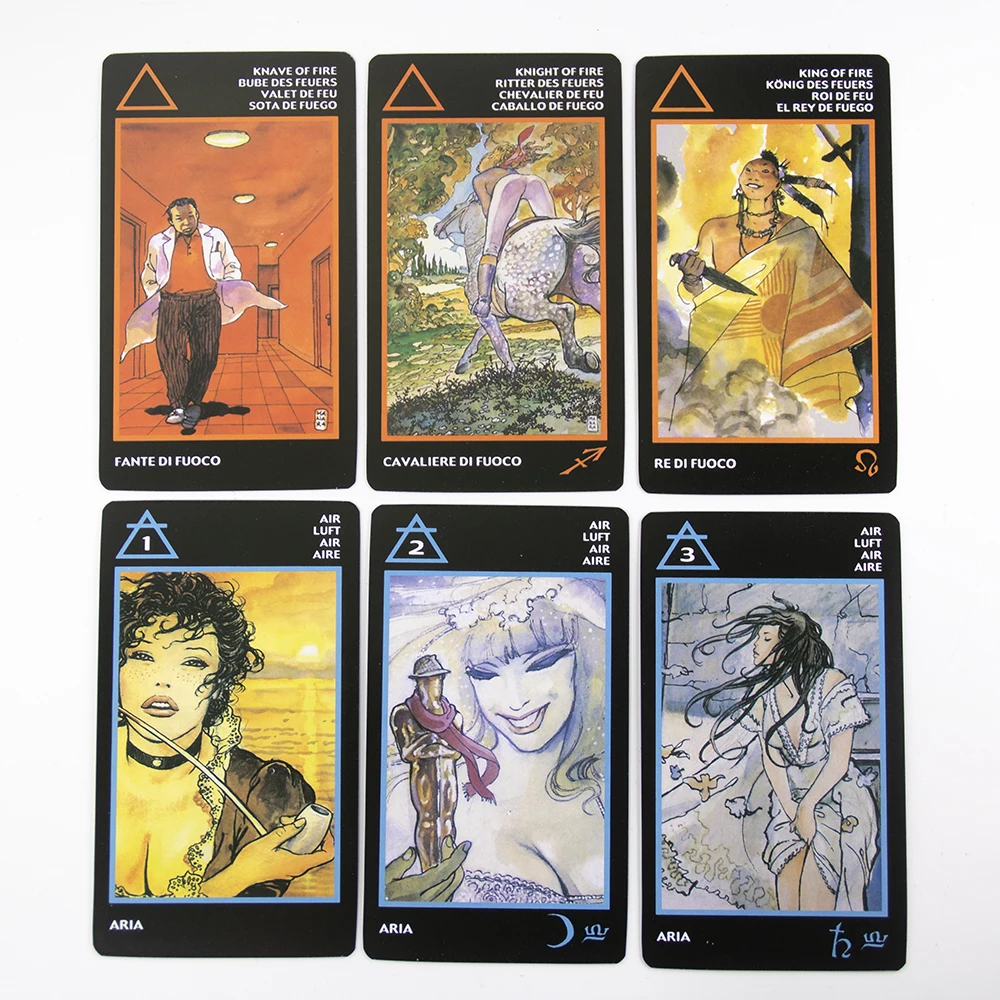 Manara EroticTarot Cards In Metal Box Gilded Edge With E-Guide Book For Beginners Board Games Adult |