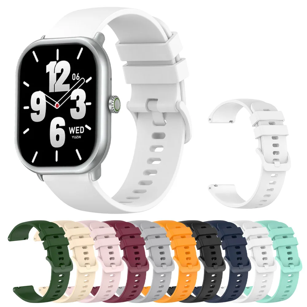 Сменный силиконовый ремешок для браслета Zeblaze Vibe 7/Pro/Lite/stratos 3/Btalk 3/2/Beyond 2 GTR GTS 3 Pro/Ares