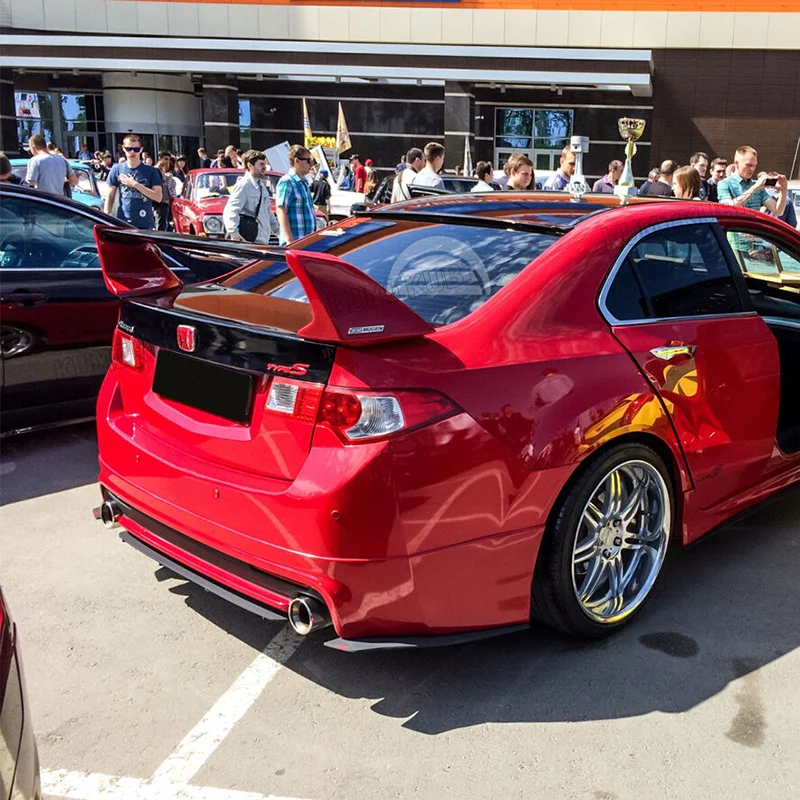 Фото КОМПОЗИТНЫЙ СПОЙЛЕР ЗАДНЕГО КРЫЛА MUGEN STYLE ДЛЯ HONDA ACCORD 8/ACURA TSX 2008-2013 Глянцевый ЧЕРНЫЙ ИЛИ БЕЛЫЙ №4