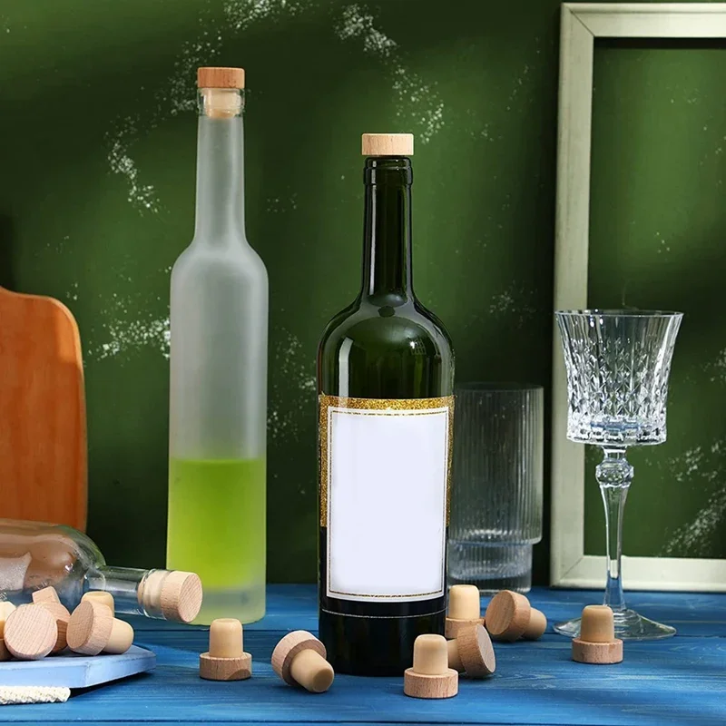 Пробки для бутылок вина Т-образные пробки пробок Многоразовые корки Деревянные и