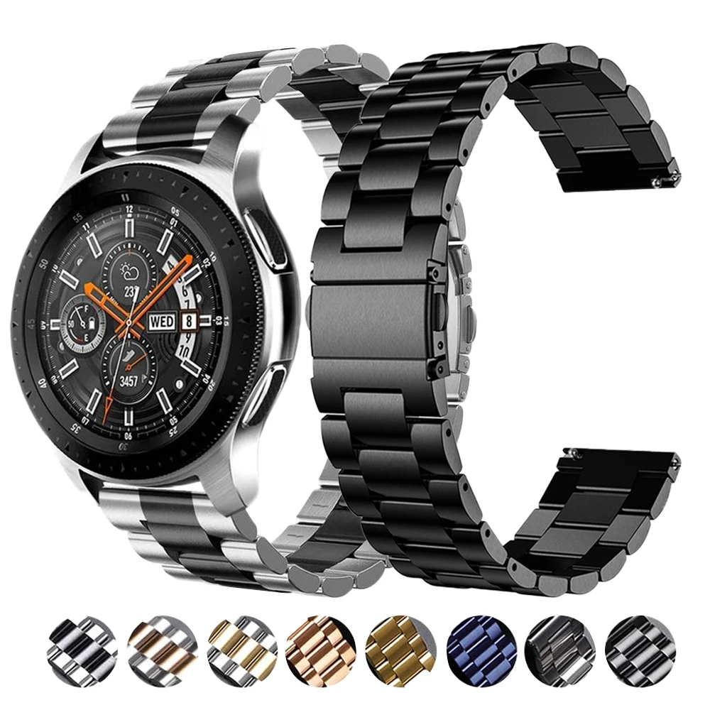 

18 20 22mm Stainless Steel Band For Samsung Galaxy Watch 3 4 5 42 44mm Gear Strap For Huawei Watch Gt 3 2e Pro 43 46mm for Seiko