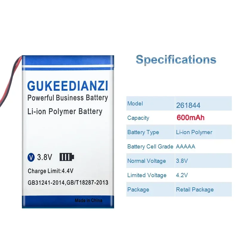 Фото Аккумулятор GUKEEDIANZI большой емкости 261844   600 мАч для Gogear MIX III 3 301845   Батерия №3