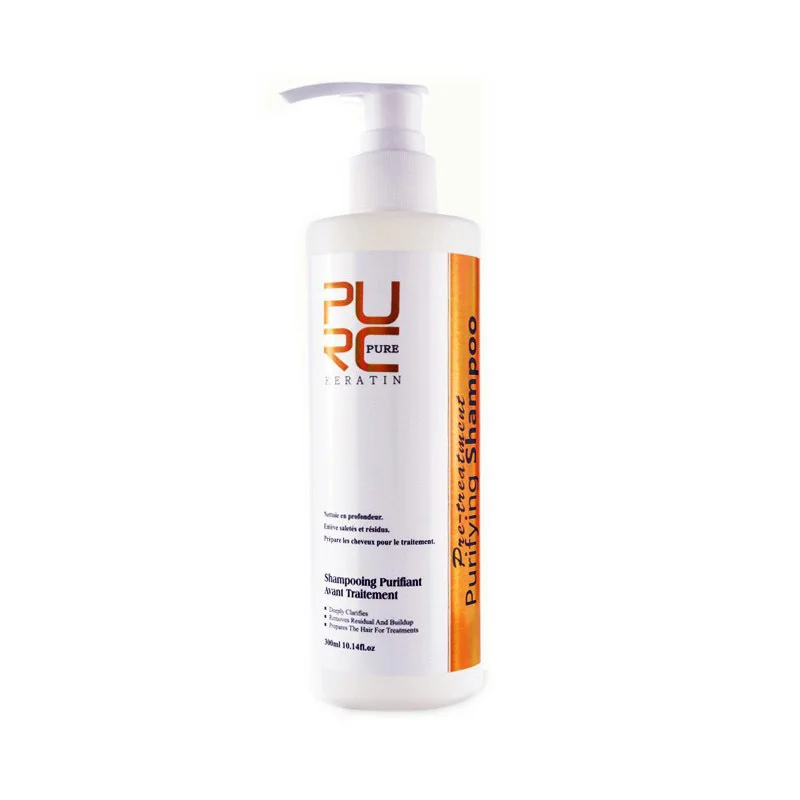 

PURC clean hair before pulling shampoo 300ml open hair scales with Brazilian keratin use free shipping