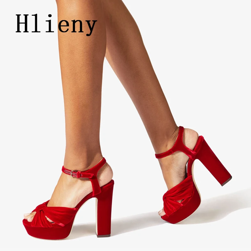 

Новинка 2023, Модные женские сандалии Hlieny на платформе с открытым носком, пикантные летние туфли-лодочки на очень высоком каблуке для вечерин...