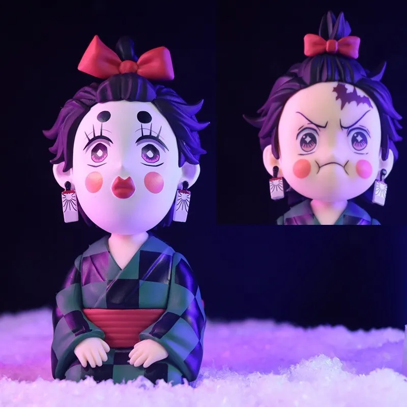 Экшн-фигурки из аниме рассекающий демонов Tanjirou Zenitsu Inosuke сидя модель ПВХ