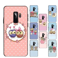 lovely owl cartoon love phone case for samsung s20 lite s21 s10 s9 plus for redmi note8 9pro for huawei y6 cover