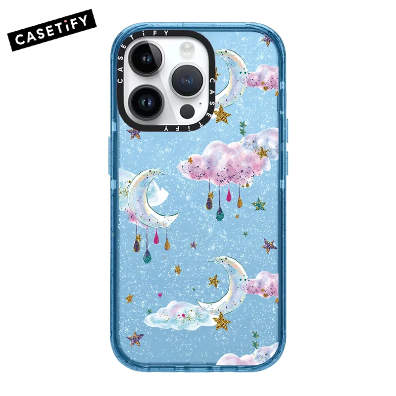 

CASETIFY Nebula High-grade TPU Cases for iPhone 13 12 14Pro Max 14Pro 13Pro 12Pro Lady Girl Anti-drop Soft Clear Cover F0415