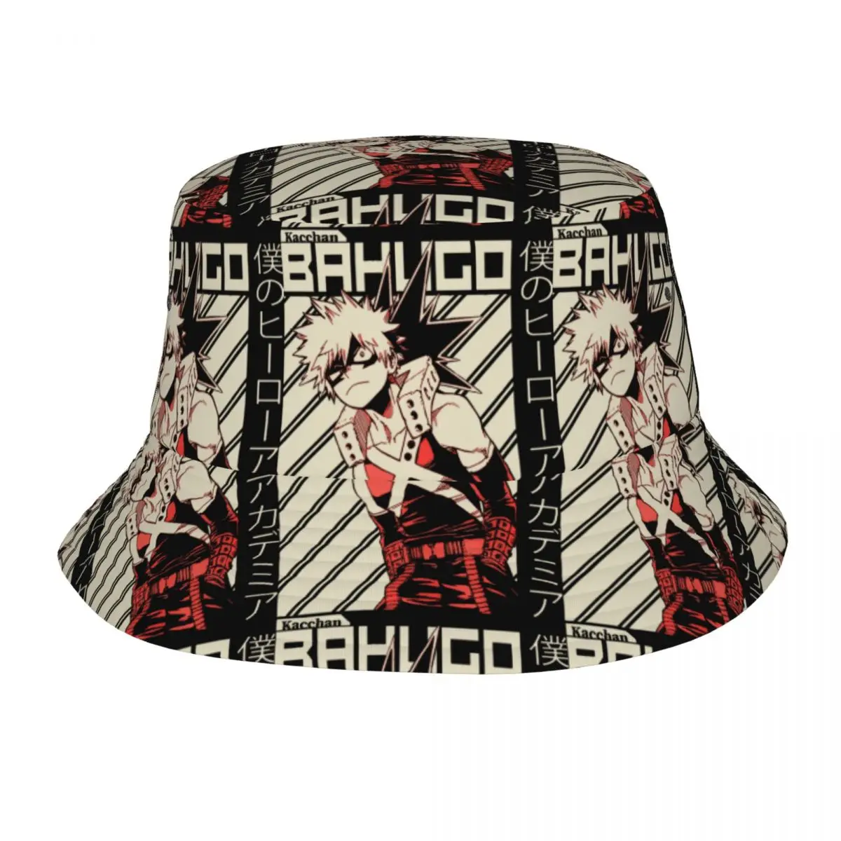 

Katsuki Bakugo Bakugou Bob Hat My Hero Academia Sun Hats Unique Design Packable for Outdoor Sports Fishing Hat Getaway Headwear