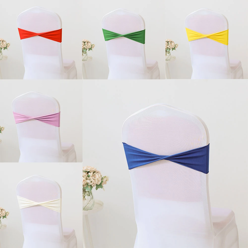 Decoration Knot Band For Hotel Outdoor Country Wedding Party Baby Shower Dinner Banquet Chair Sashes
