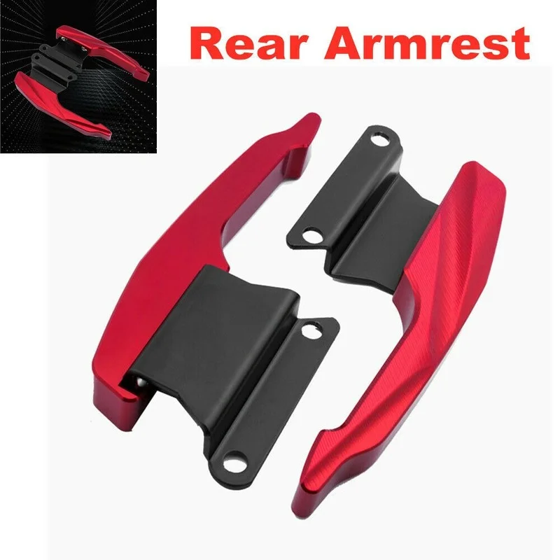 

Aluminum Motorcycle Refitted Backrest Rear Tail Shelf Luggage Rack Rear Armrest