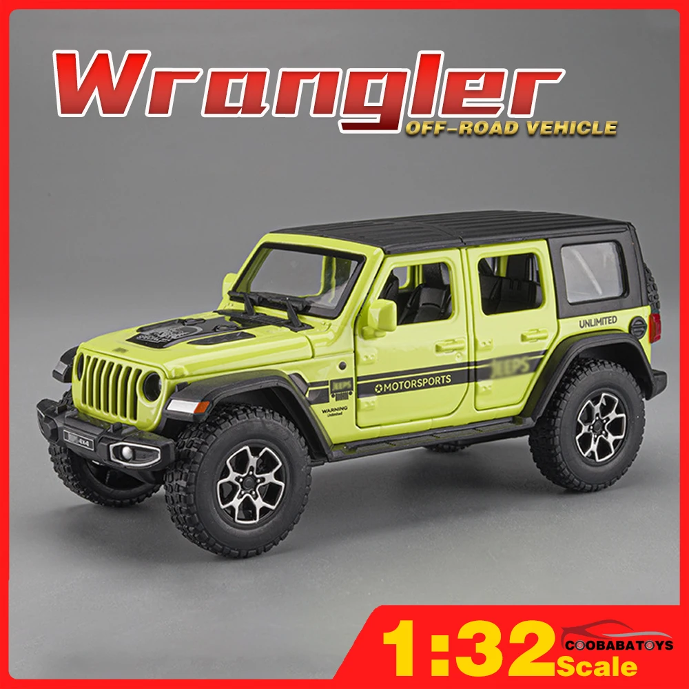 

Scale 1/32 Wrangler Suv Metal Diecast Alloy Toy Cars Models Trucks For Boys Child Kids Toys Off-road Vehicles Hobbies Collection