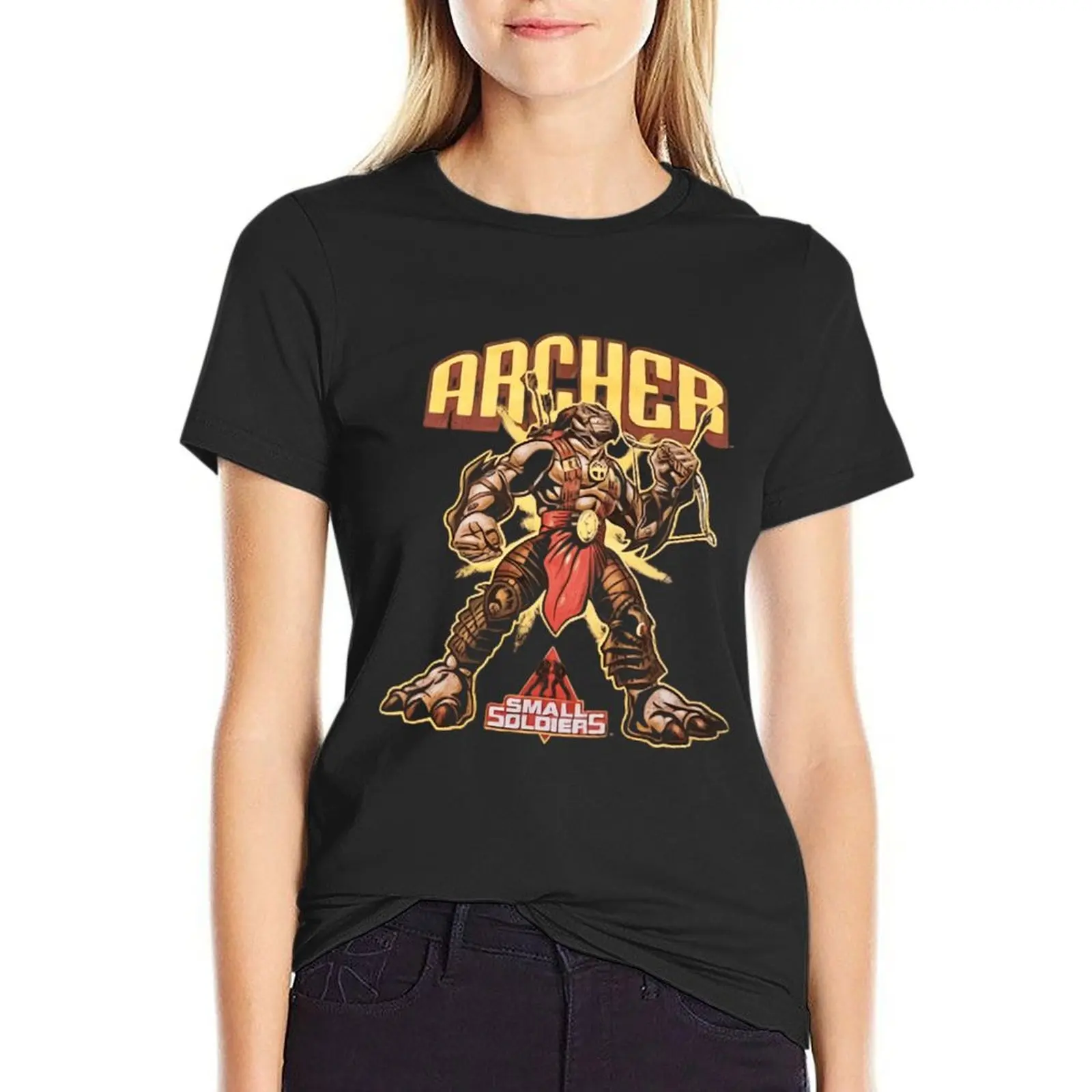Футболка Archer горгонит милые топы на заказ Женская хлопковая большого размера