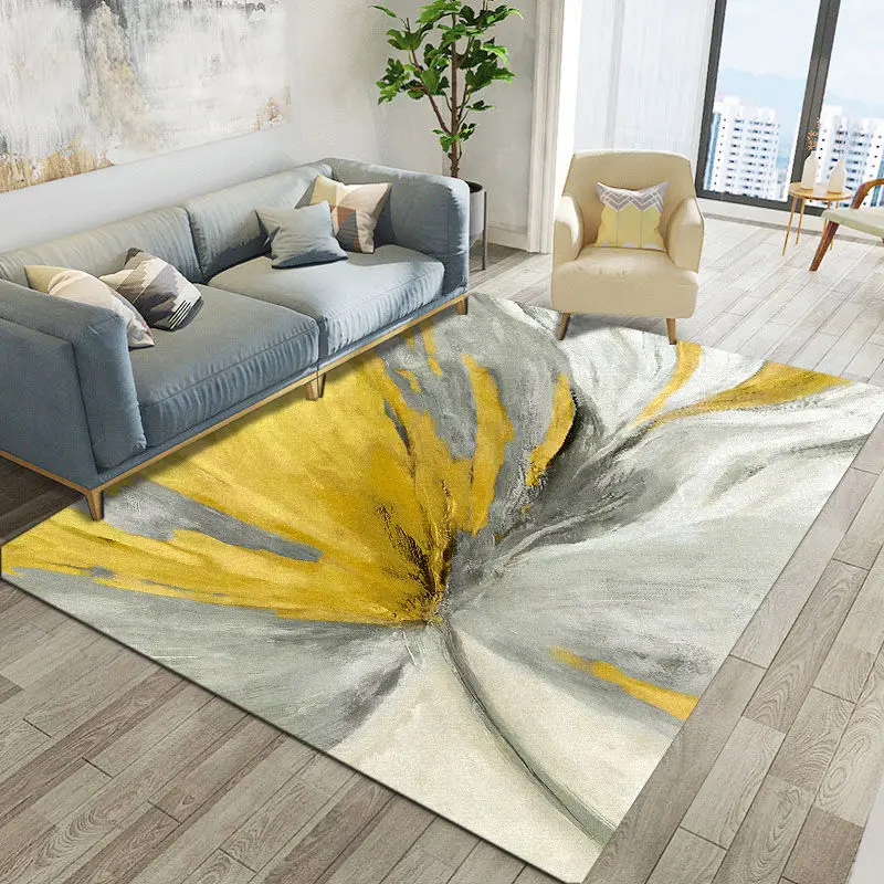 

Ковры с абстрактными рисунками украшение для гостиной, прикроватный нескользящий ковер для спальни, роскошный большой коврик для дивана, м...