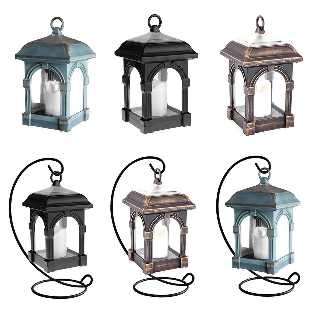 

Portable Candle Lantern Shape Solar LED Light IP44 Waterproof HANG Lamp Outdoor Yard Lawn Light Home Garden Decoration