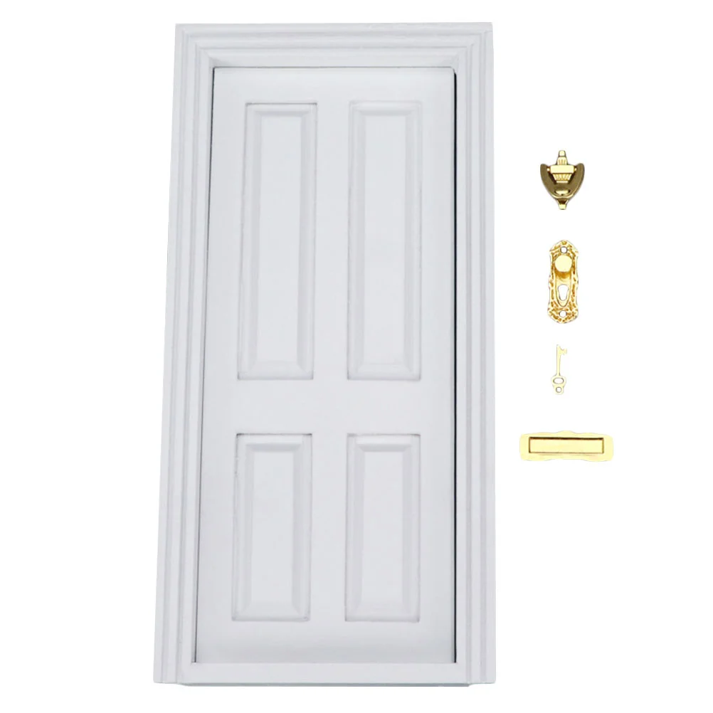 

1Set Miniature Door Miniature Furnishings for Display Decoration Playing Mini Room