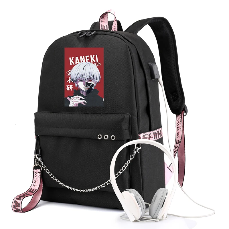 Tokyo Ghoul For Girls Boys Casual School Students Shoulders Bag Women Large Capacity Travel Bags