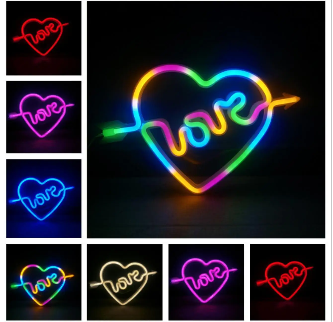 

LED neon lamp love decorative lamp modeling