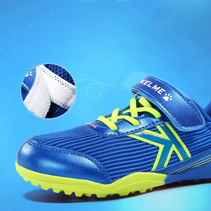 KELME Professional Kid's Soccer Shoes TF Crushed Spike Trainers Breathable Non-slip Children Sports Shoes Football Boots 6893171