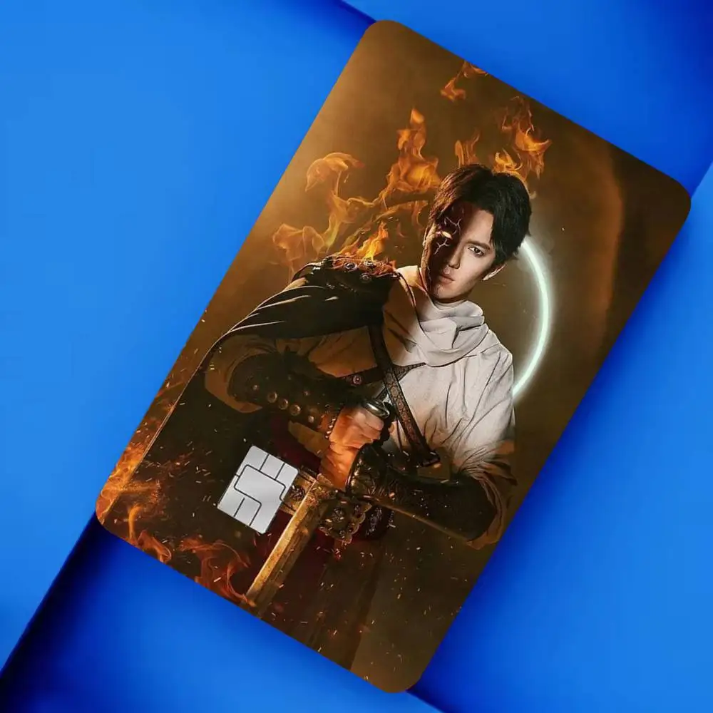 Фото Набор из 4 голографических наклеек-скинов Singer D-Dimash K-Kudaibergens для кредитных и дебетовых банковских карт №5