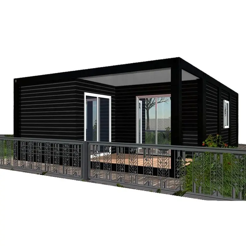 Residential container mobile box room steel structure house luxury villa custom integrated house fashion cafe